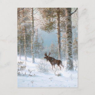 Postal Leodinovich: Elk en el bosque