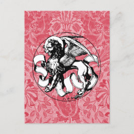 Postal León alado del siglo XV en San Marcos