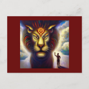 Postal León animal espiritual 4
