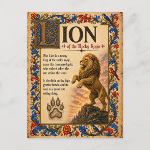Postal León, Arte de Bestiario Medieval