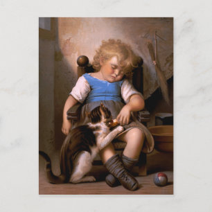 Postal Léon Bazille Perrault - Dormitorio inconsciente