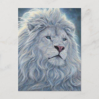 Postal León blanco