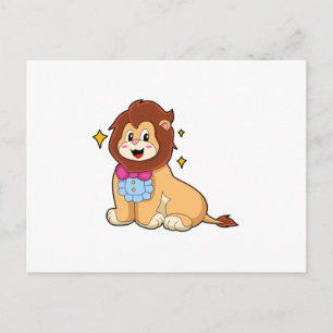 Postal León como caballero con corbata.PNG
