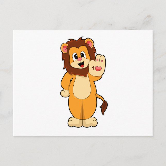 Postal León con Mane (Anverso)