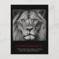 León de confianza Inspiradora blanco negro