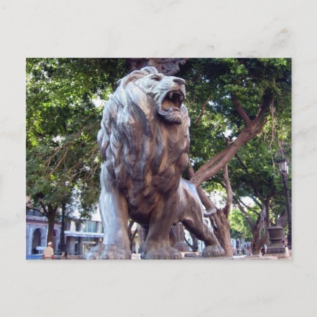 Postal león de havana (Anverso)
