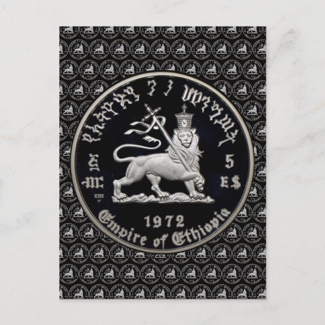 Postal León de Judá - Jah Rastafari - Postcard (Anverso)