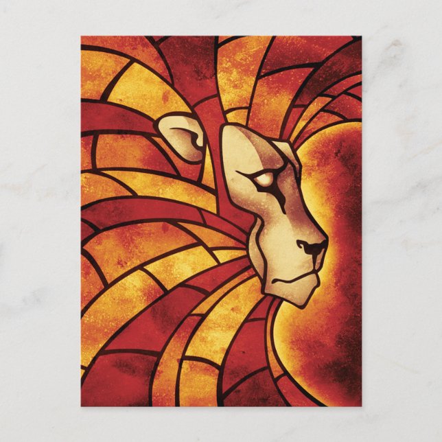 Postal León de Judá - Jah Rastafari - Postcard (Anverso)