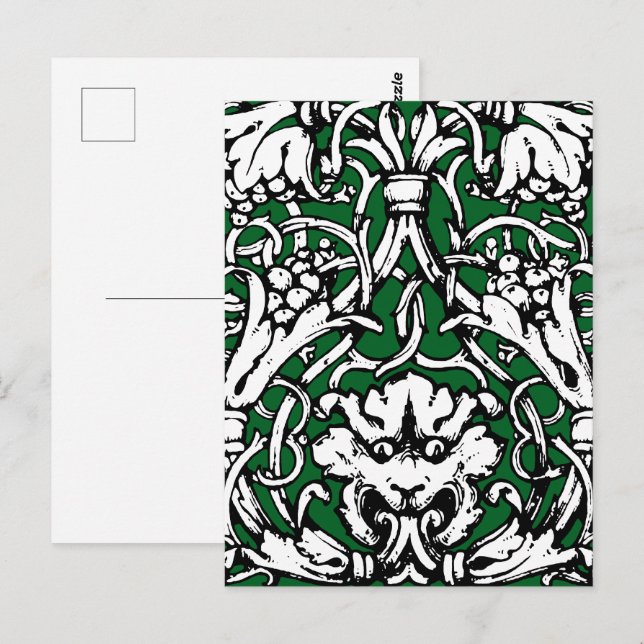 Postal León de Knotwork de principios del siglo XX (Anverso / Reverso)