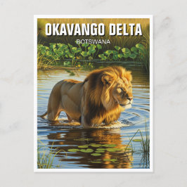 Postal León en el Delta del Okavango Botsuana