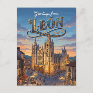 Postal León, España España
