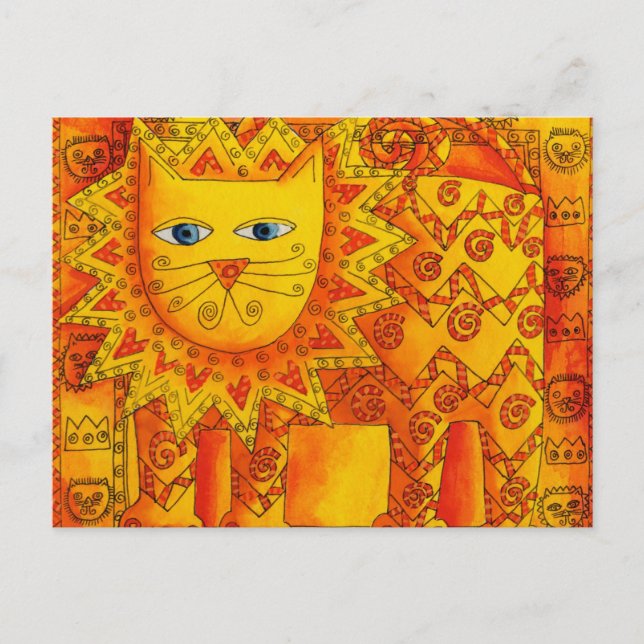 Postal León Estampado (Anverso)