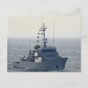 Postal León FNS", dragaminas francesas, acercándose a Por