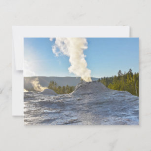 Postal Leon Geyser, Parque Nacional Yellowstone, wyoming