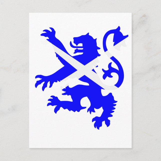 Postal León Rampant de Escocia (Anverso)