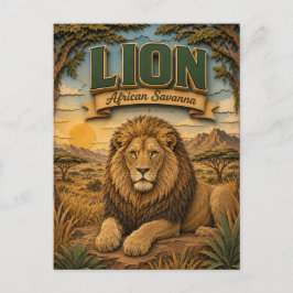 Postal León Sabana Africana POPCUT