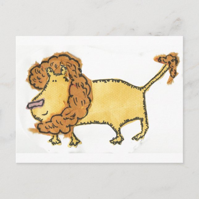 Postal León sonriente (Anverso)