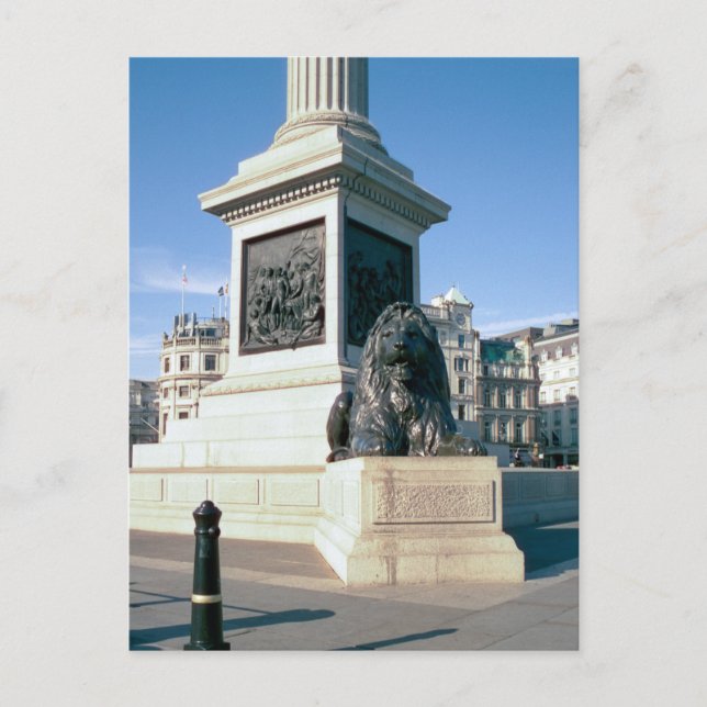 Postal León Trafalgar Square, London UK Postcard (Anverso)