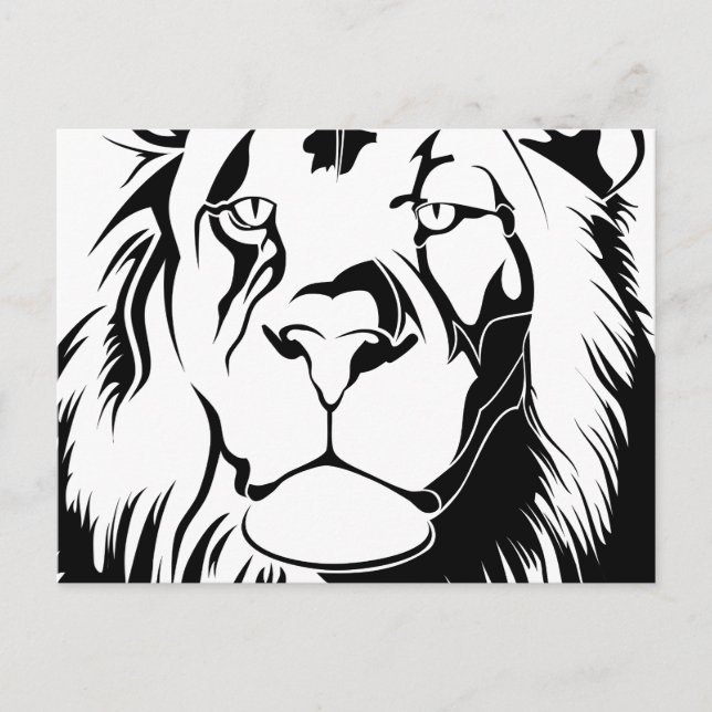Postal León Tribal 002 (Anverso)