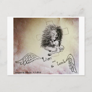 Postal León y cordero