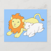 León y cordero