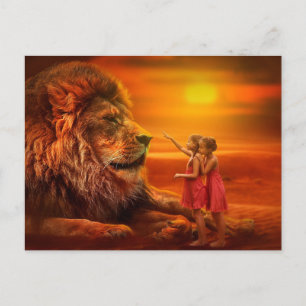 Postal León y niños