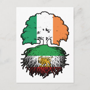 Postal León y Sol de Raíces Iraníes Crecido en Irlanda
