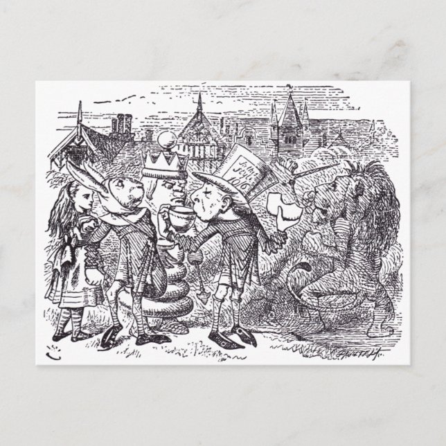 Postal León y Unicornio 1 (Anverso)