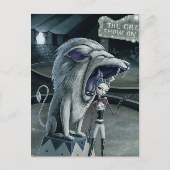 Postal Leona, el Tamer de León (Anverso)