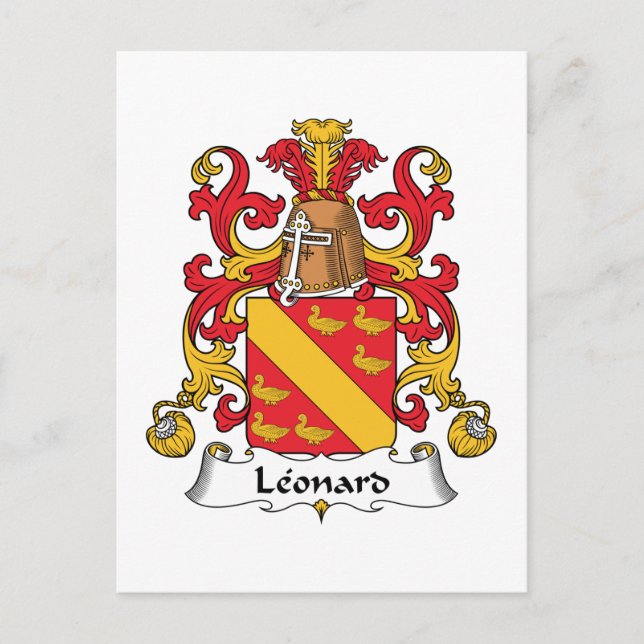 Postal Leonard Family Crest (Anverso)