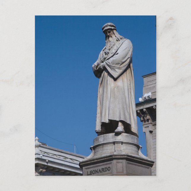 Postal Leonardo da Vinci (Anverso)