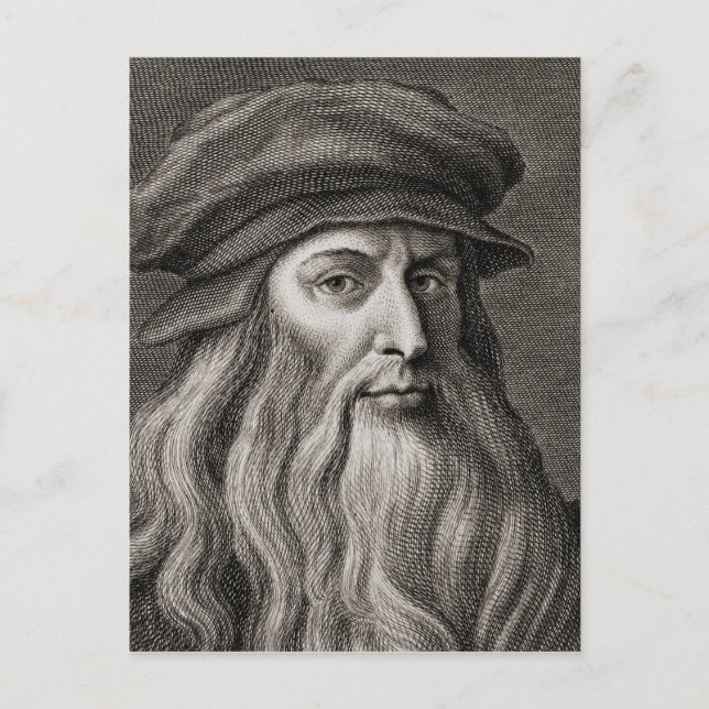 Postal Leonardo da Vinci (Anverso)