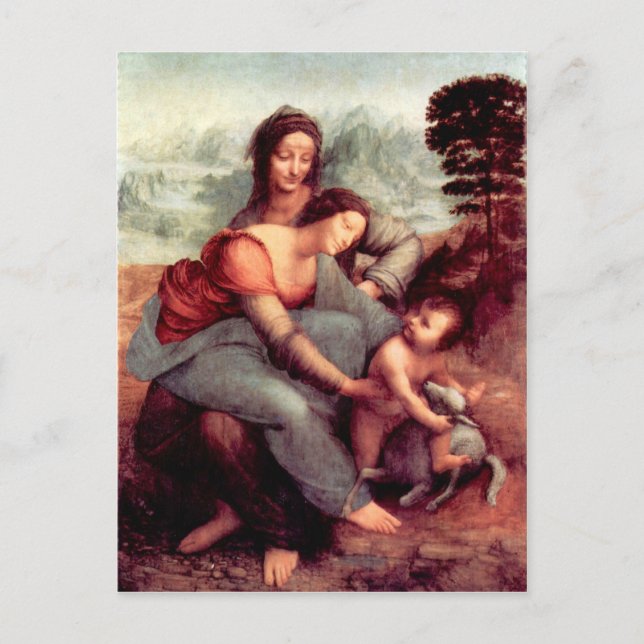 Postal Leonardo da Vinci - Anna Selbdritt 2 (Anverso)