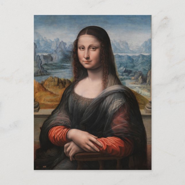 Postal Leonardo da Vinci el | Mona Lisa (Anverso)