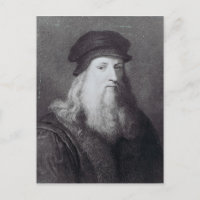 Leonardo da Vinci, grabado por Rafael