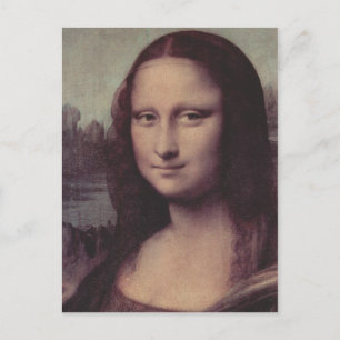 Postal Leonardo da Vinci Mona Lisa (La Giaconda), Detalle