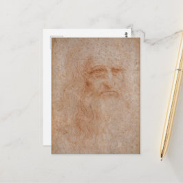 Postal Leonardo Da Vinci, presunto autorretrato