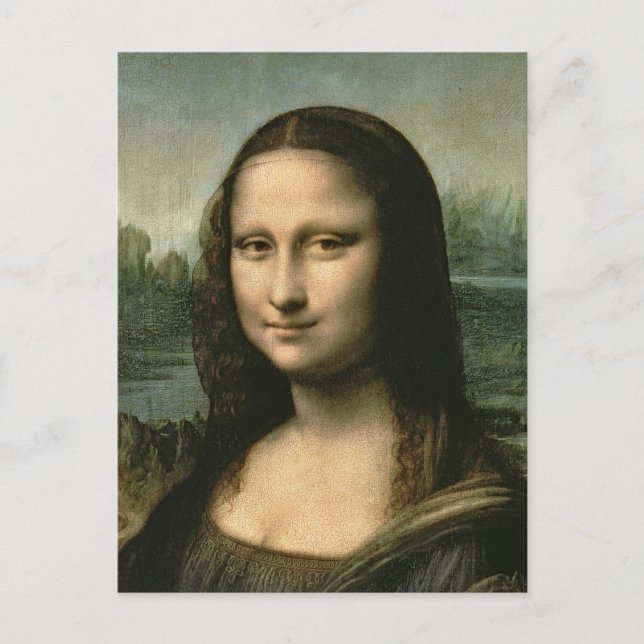Postal Leonardo Vinci | Mona Lisa, c.1503-6 (Anverso)