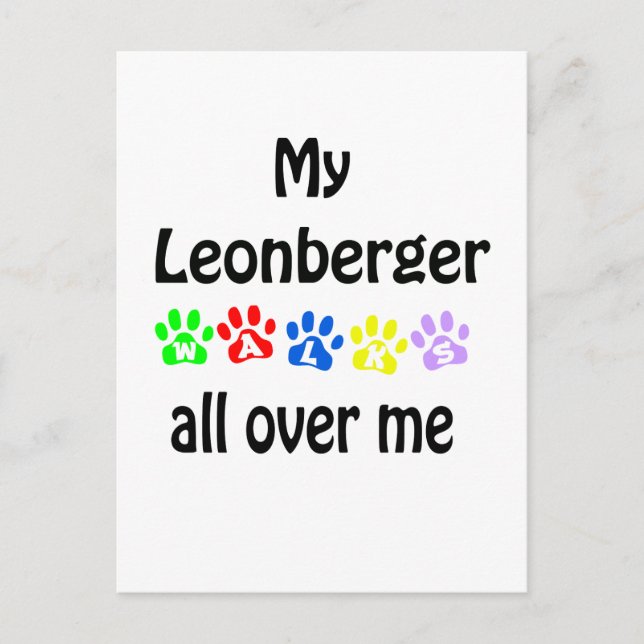 Postal Leonberger Walks Design (Anverso)
