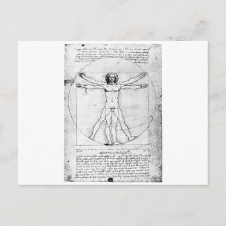 Postal Leondardo Da Vinci Proporción Man