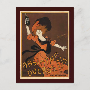 Postal Leonetto Cappiello Absinthe Ducros Fils