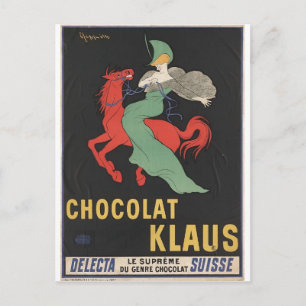 Postal Leonetto Cappiello : Chocolat Klaus 1903