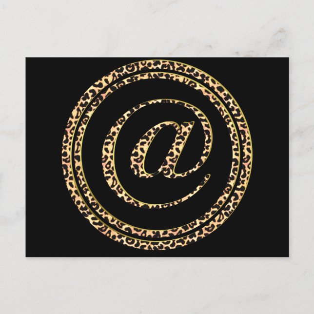 Postal Leopard @ (Anverso)