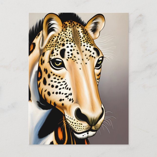 Postal Leopard Appaloosa Funny AI Generación de Arte (Anverso)
