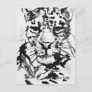 Postal Leopard Ink Wash