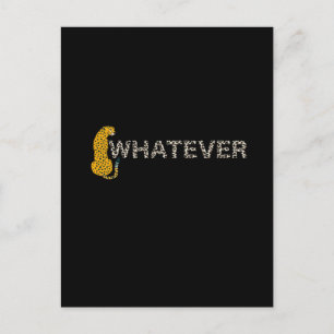 Postal Leopard, lo que sea, Leopard Print, Funny Hipster