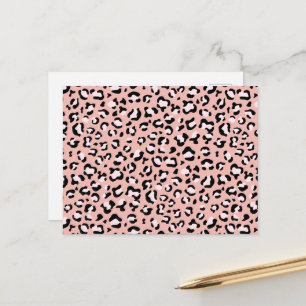 Postal Leopard Print, Leopard Spots, Pink Leopard