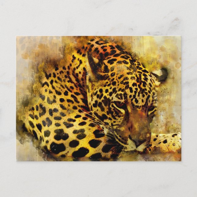 Postal Leopardo (Anverso)