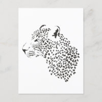 Leopardo Blanco Y Negro