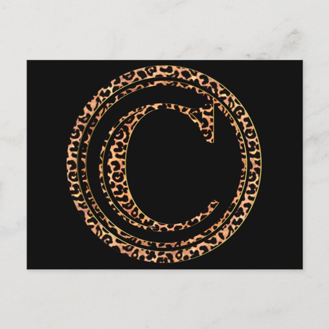 Postal leopardo C (Anverso)